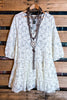 Young At Heart Timeless Pretty Lace 2Pcs Set 3Q Sleeve in White