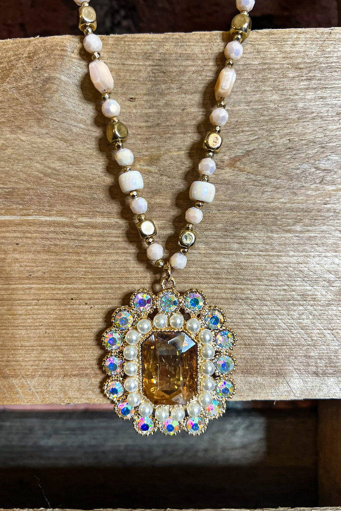 Treasure My Love Crystal Necklace
