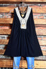 DELIGHTFUL FEELING BLACK CROCHET LACE TOP