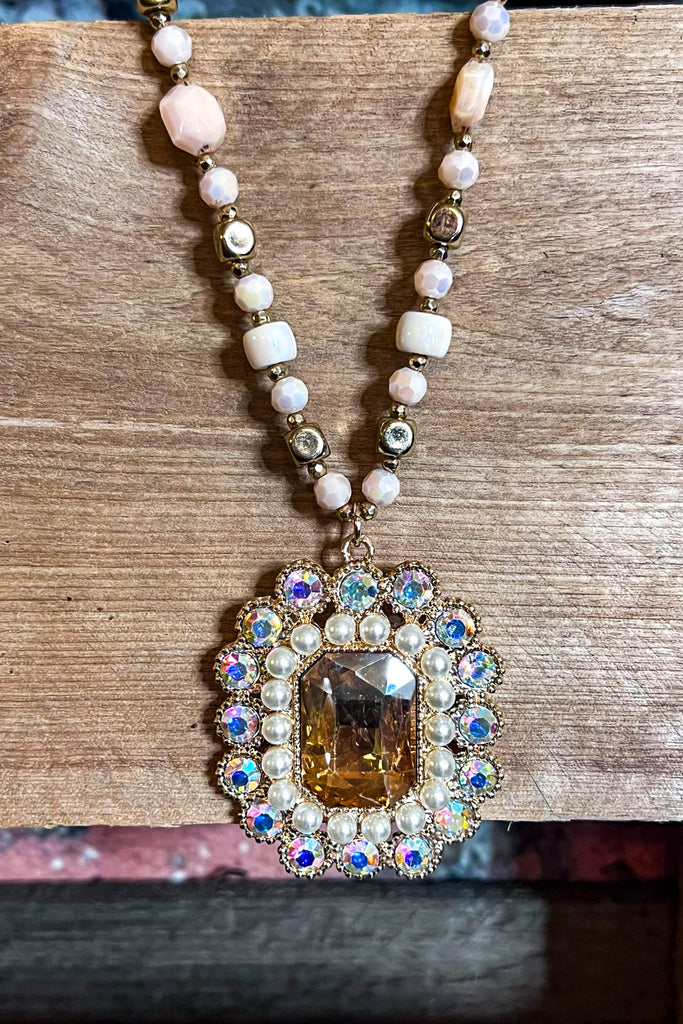 Treasure My Love Crystal Necklace