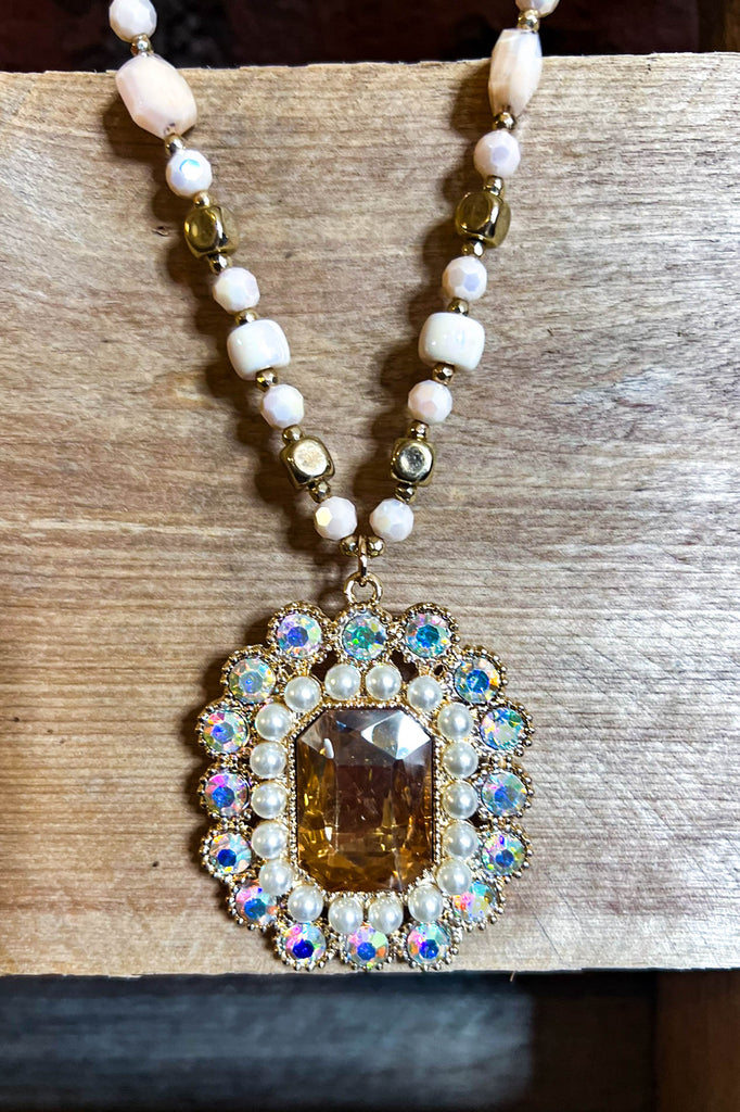 Treasure My Love Crystal Necklace