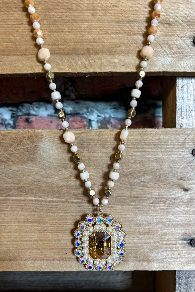 Treasure My Love Crystal Necklace