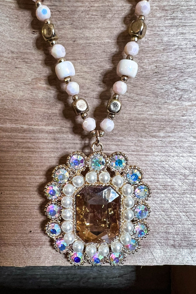 Treasure My Love Crystal Necklace