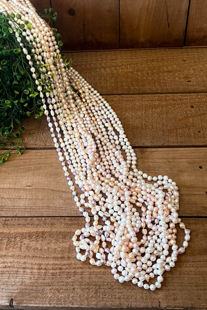 Forever Timeless Classic Natural Freshwater Pearls Necklace - Baroque Shaped Pearls