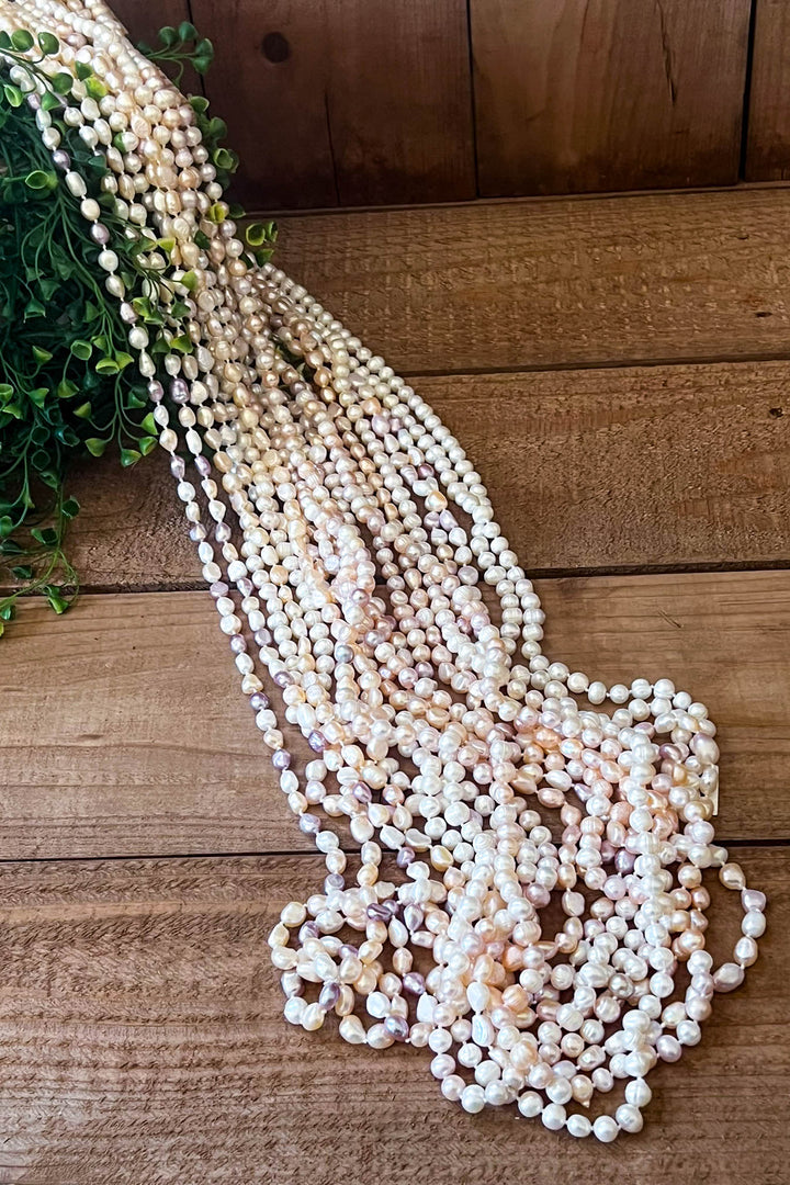 Forever Timeless Classic Natural Freshwater Pearls Necklace - Baroque Shaped Pearls
