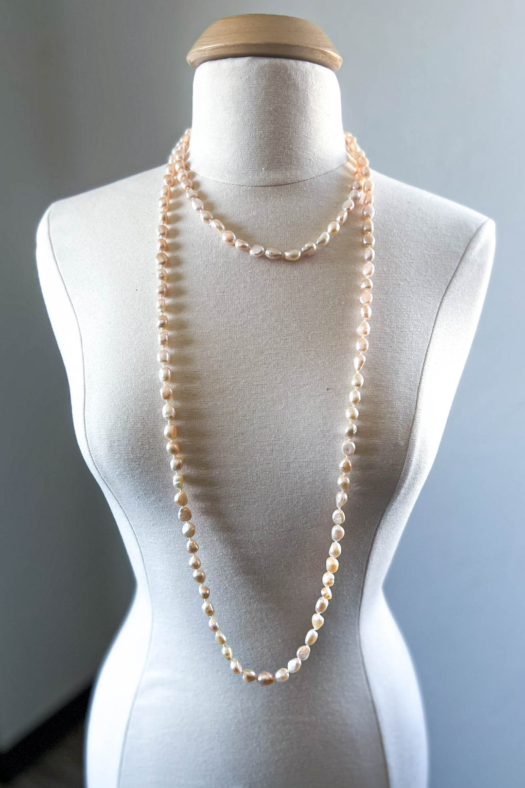 Forever Timeless Classic Natural Freshwater Pearls Necklace - Baroque Shaped Pearls
