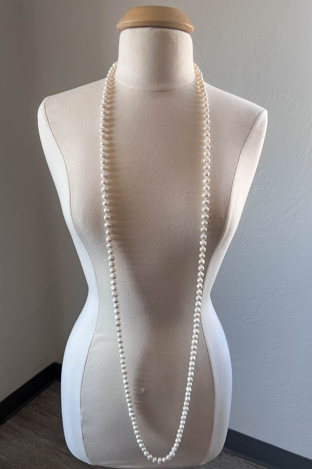 Forever Timeless Classic Natural Freshwater Pearls Necklace - Ivory