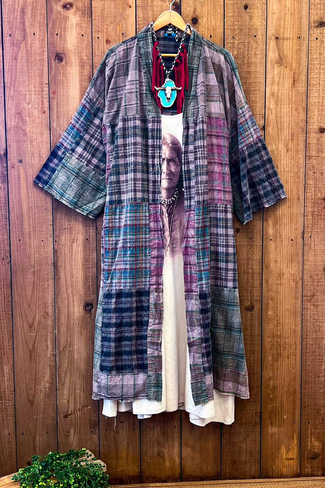 Fields of Dreams Patchwork Duster Jacket