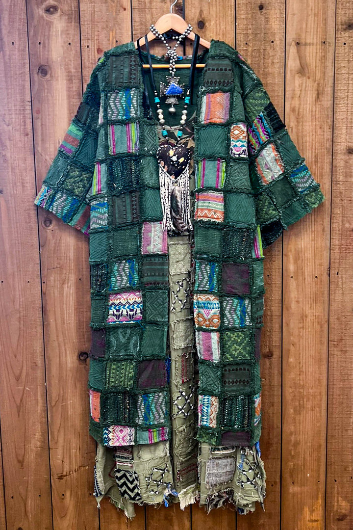 Patchwork Secret Garden Maxi Jacket Duster - 100% Cotton