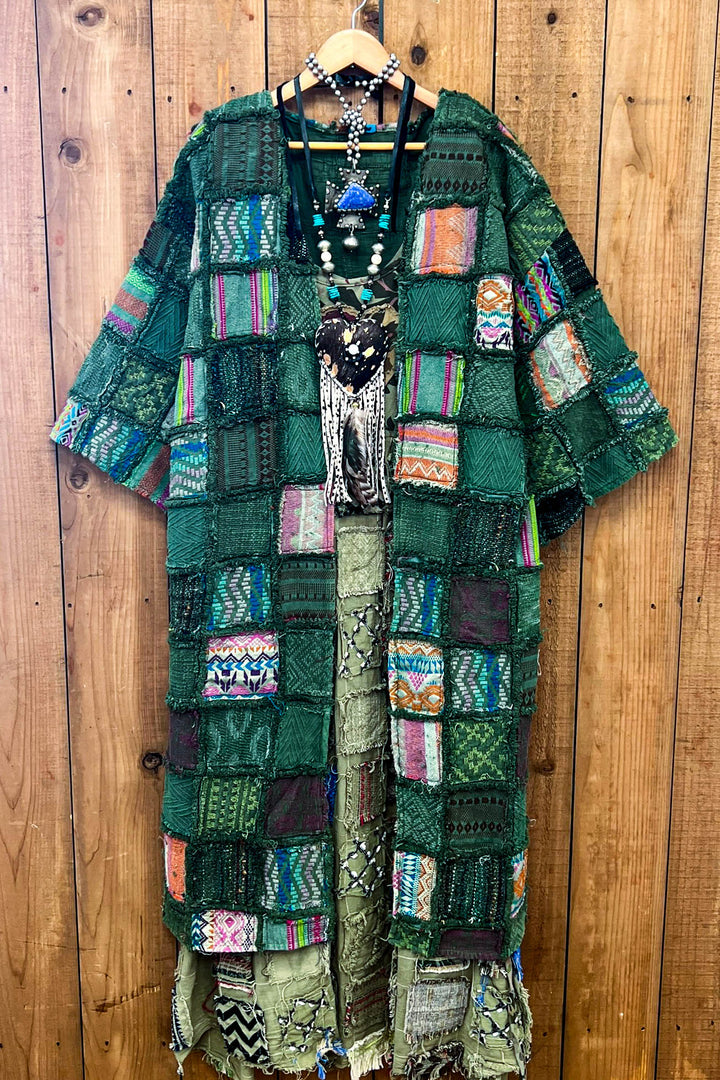 Patchwork Secret Garden Maxi Jacket Duster - 100% Cotton