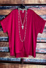 14 - 24 Size - Burgundy Satin Top ------Sale