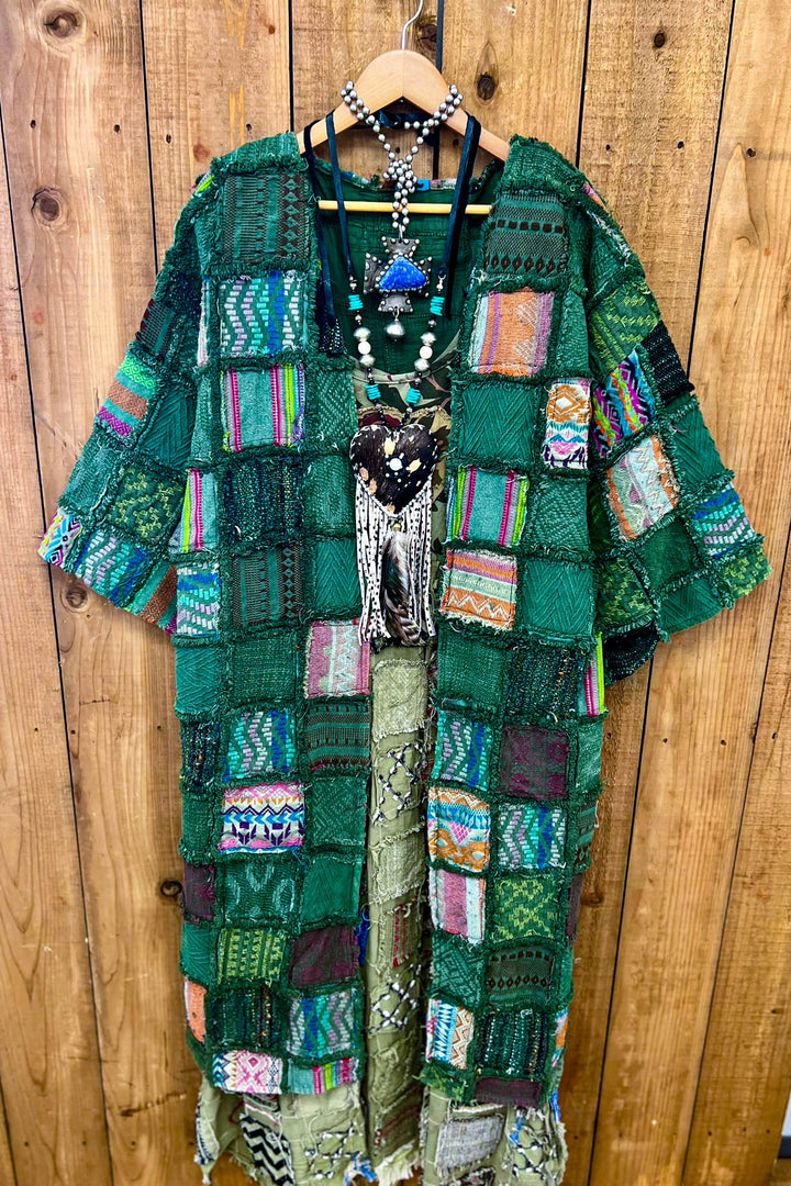 Patchwork Secret Garden Maxi Jacket Duster - 100% Cotton