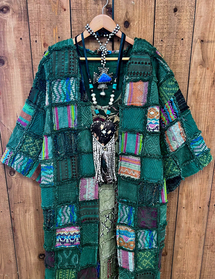 Patchwork Secret Garden Maxi Jacket Duster - 100% Cotton