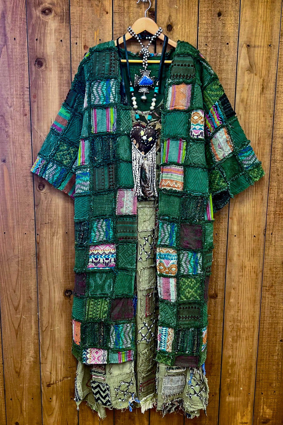 Patchwork Secret Garden Maxi Jacket Duster - 100% Cotton