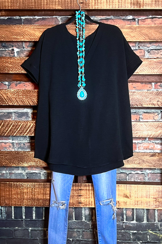 SIMPLY PERFECT EVERYDAY TOP IN BLACK