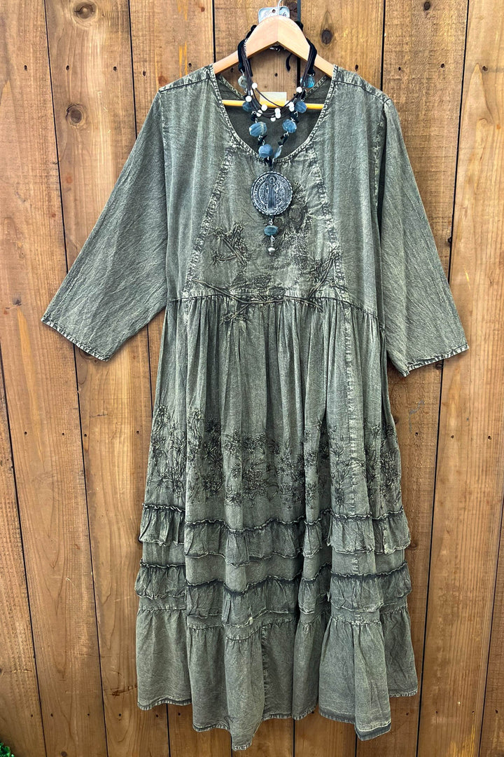 Quiet Meadow Dress Moss Green