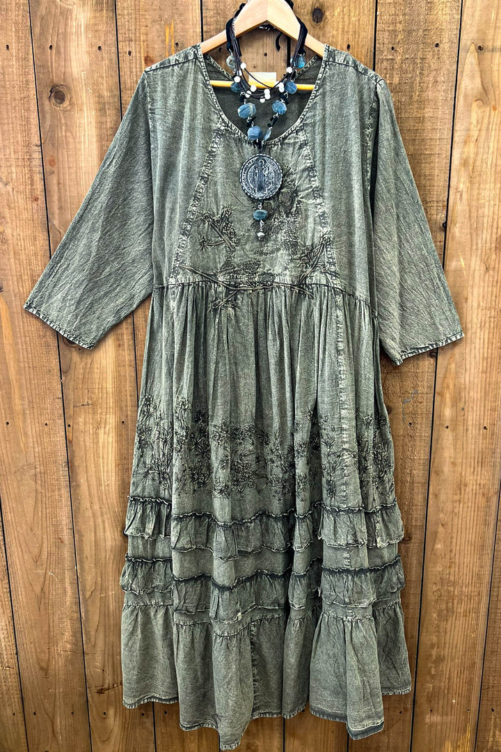 Quiet Meadow Dress Moss Green