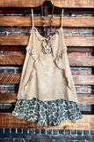 STYLE CRUSH TAUPE SATIN TOP --------------SALE