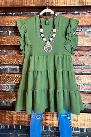 LOVE OF MY LIFE VINTAGE INSPIRED TUNIC IN MOCHA