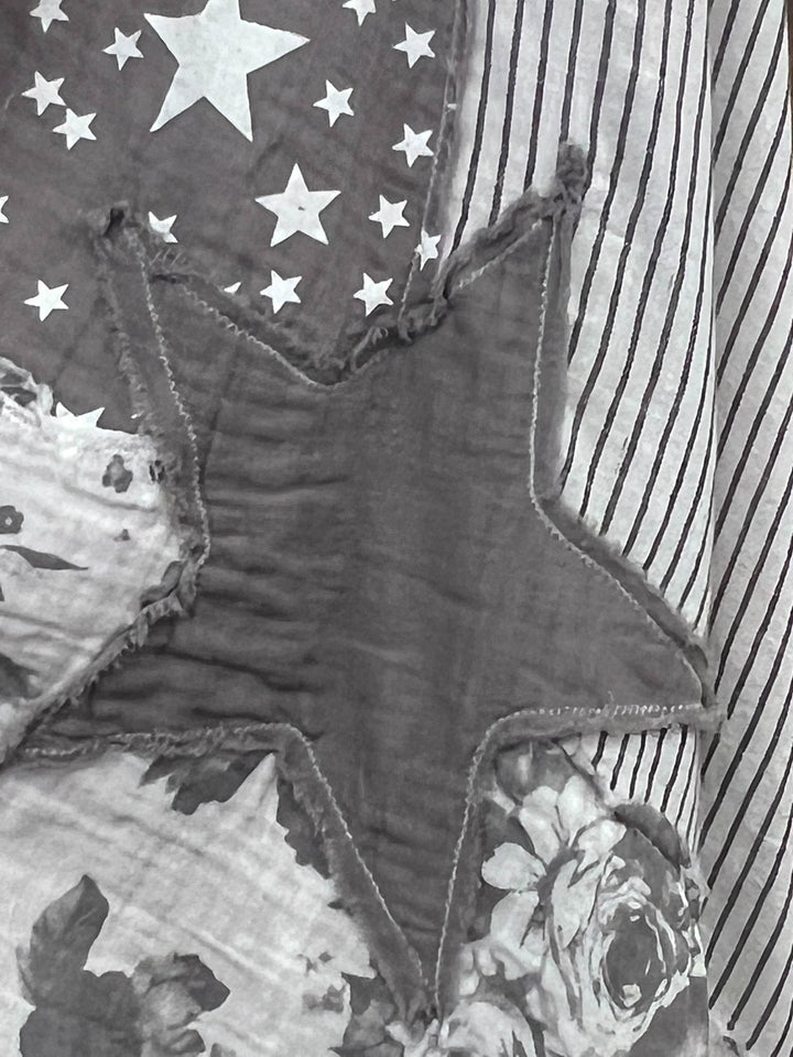 Stars and Stripes Forever Jacket - 100% Cotton - Gray