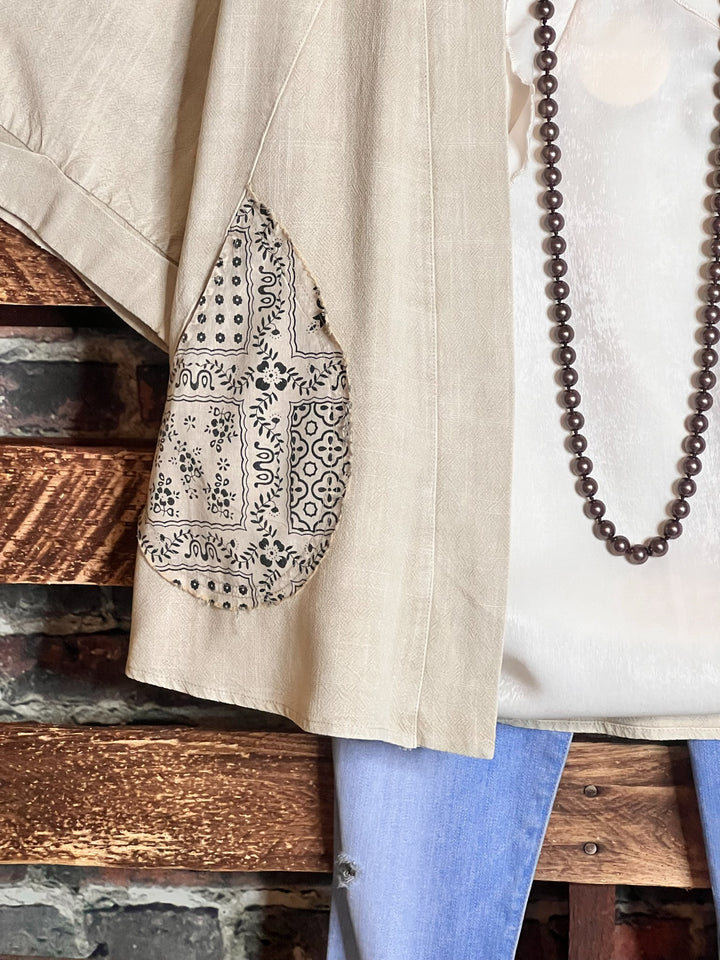 Elegant Simplicity Natural Mineral Washed Linen in Khaki