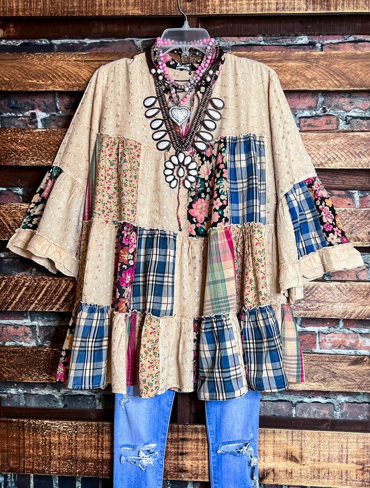 Most Loved Patchwork Multi-Color Tunic