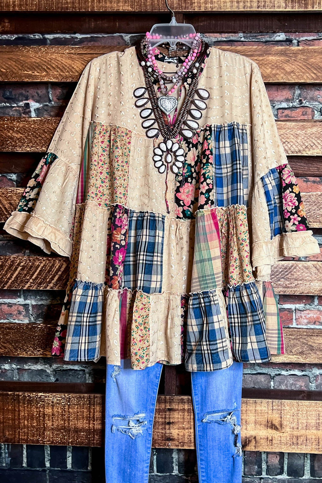 Most Loved Patchwork Multi-Color Tunic