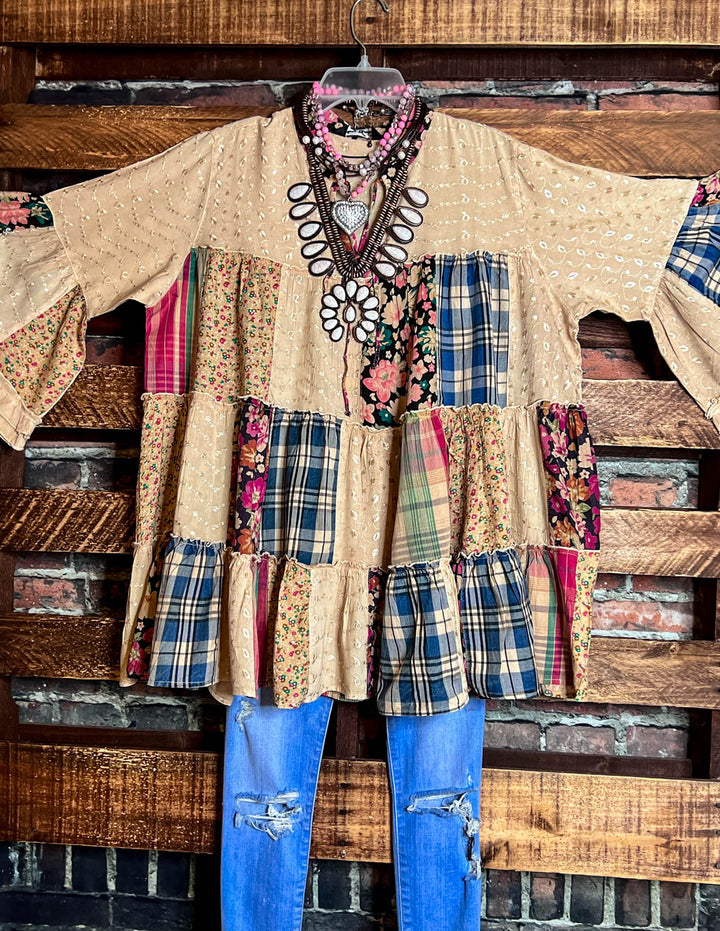 Most Loved Patchwork Multi-Color Tunic