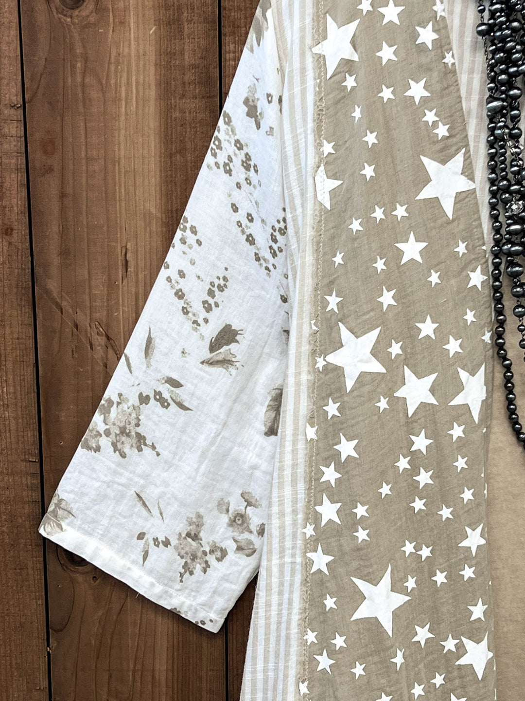 Stars and Stripes Forever Jacket - 100% Cotton - Taupe