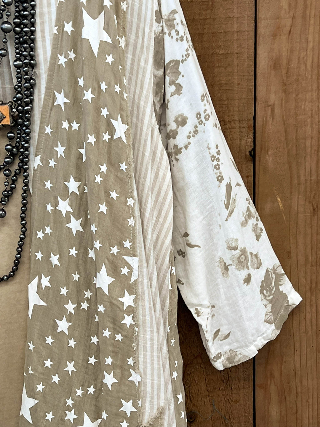 Stars and Stripes Forever Jacket - 100% Cotton - Taupe