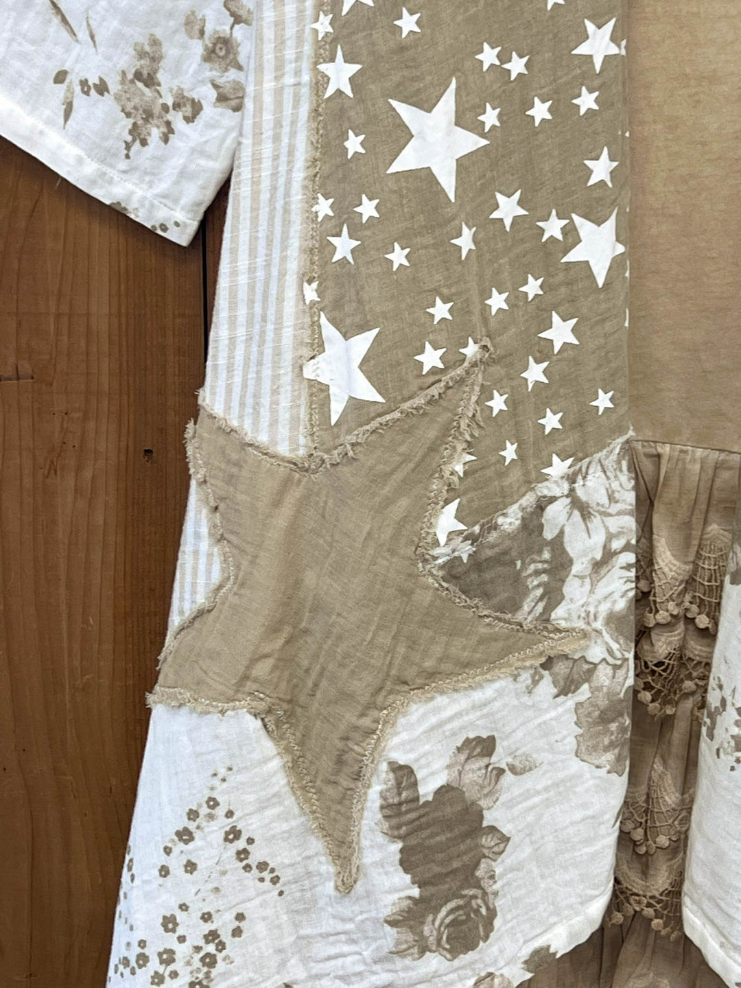 Stars and Stripes Forever Jacket - 100% Cotton - Taupe