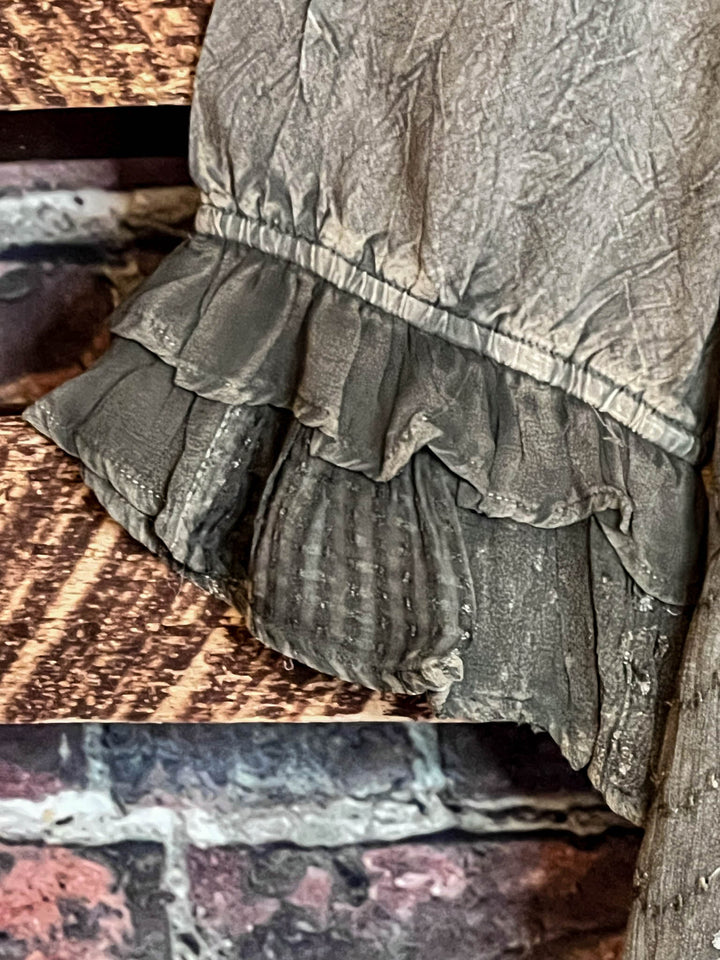 EMBRACE THE JOY SHIRT JACKET IN GREEN ------SALE