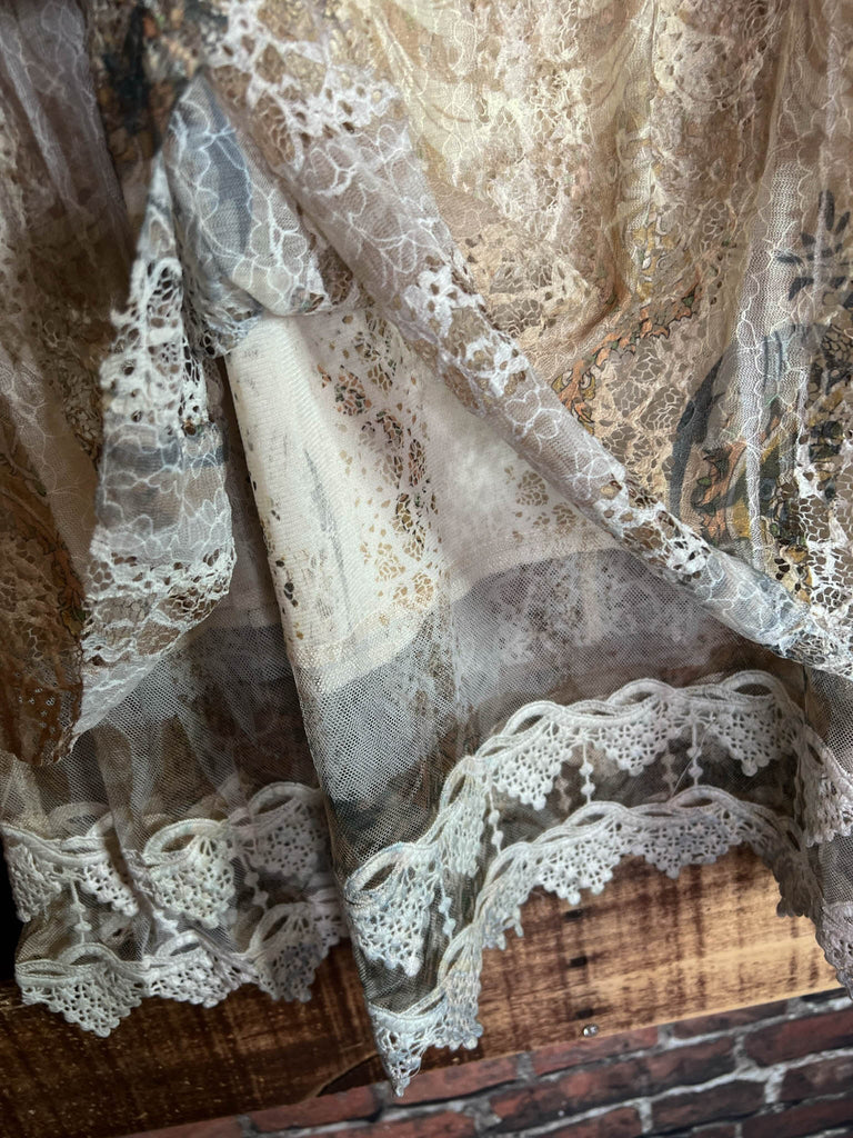 You are so Beautiful Olive & Taupe Lace Tunic