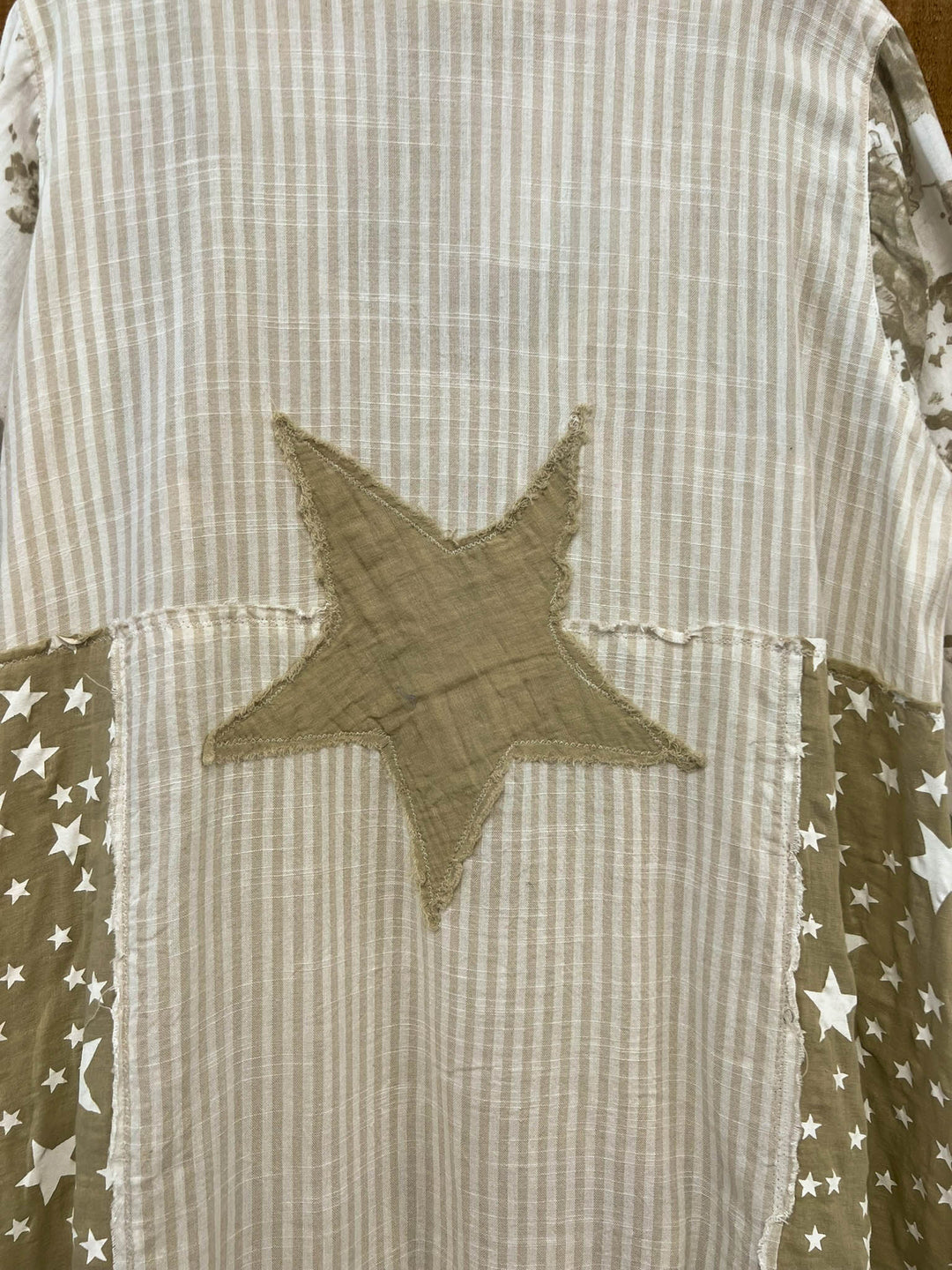 Stars and Stripes Forever Jacket - 100% Cotton - Taupe