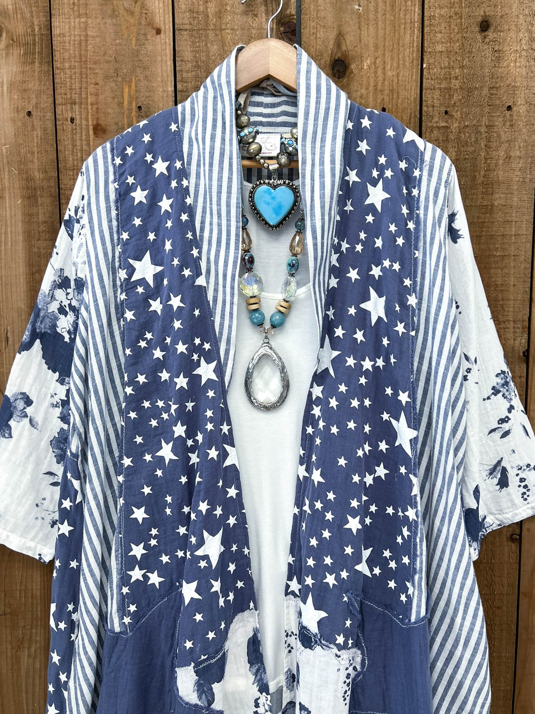 Stars and Stripes Forever Jacket - 100% Cotton - Blue