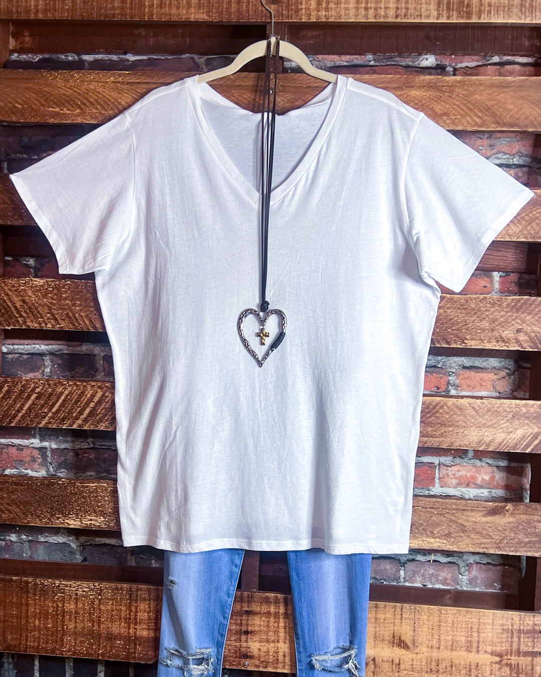 EVERYDAY BASIC 100% COTTON WHITE T-SHIRT