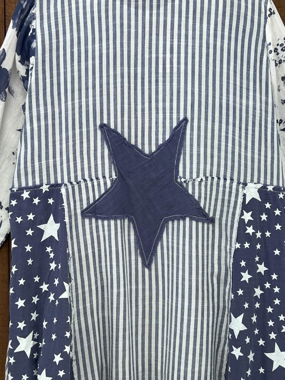 Stars and Stripes Forever Jacket - 100% Cotton - Blue