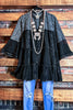 6-14 SIZE - BOHO BLACK DRESS-----------SALE
