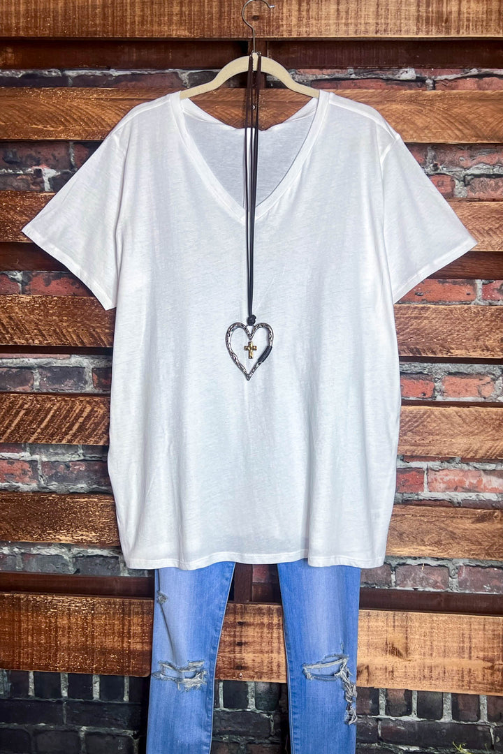 EVERYDAY BASIC 100% COTTON WHITE T-SHIRT