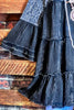 6-14 SIZE - BOHO BLACK DRESS-----------SALE