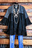 6-14 SIZE - BOHO BLACK DRESS-----------SALE