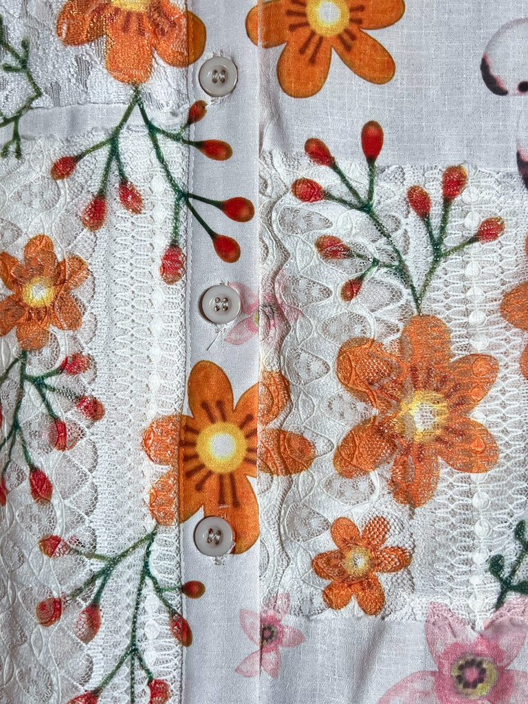 A PIECE OF MY HEART LADYBUG & FLORAL LACE JACKET