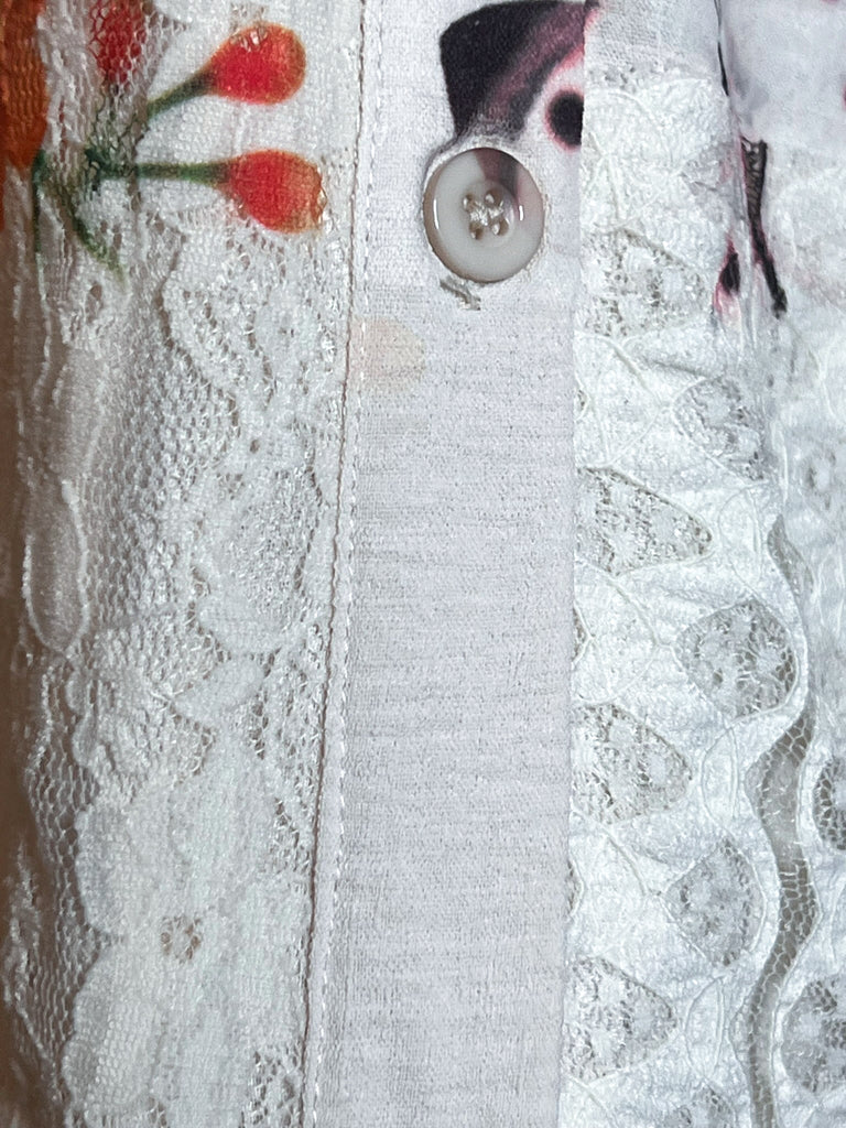 A PIECE OF MY HEART LADYBUG & FLORAL LACE JACKET