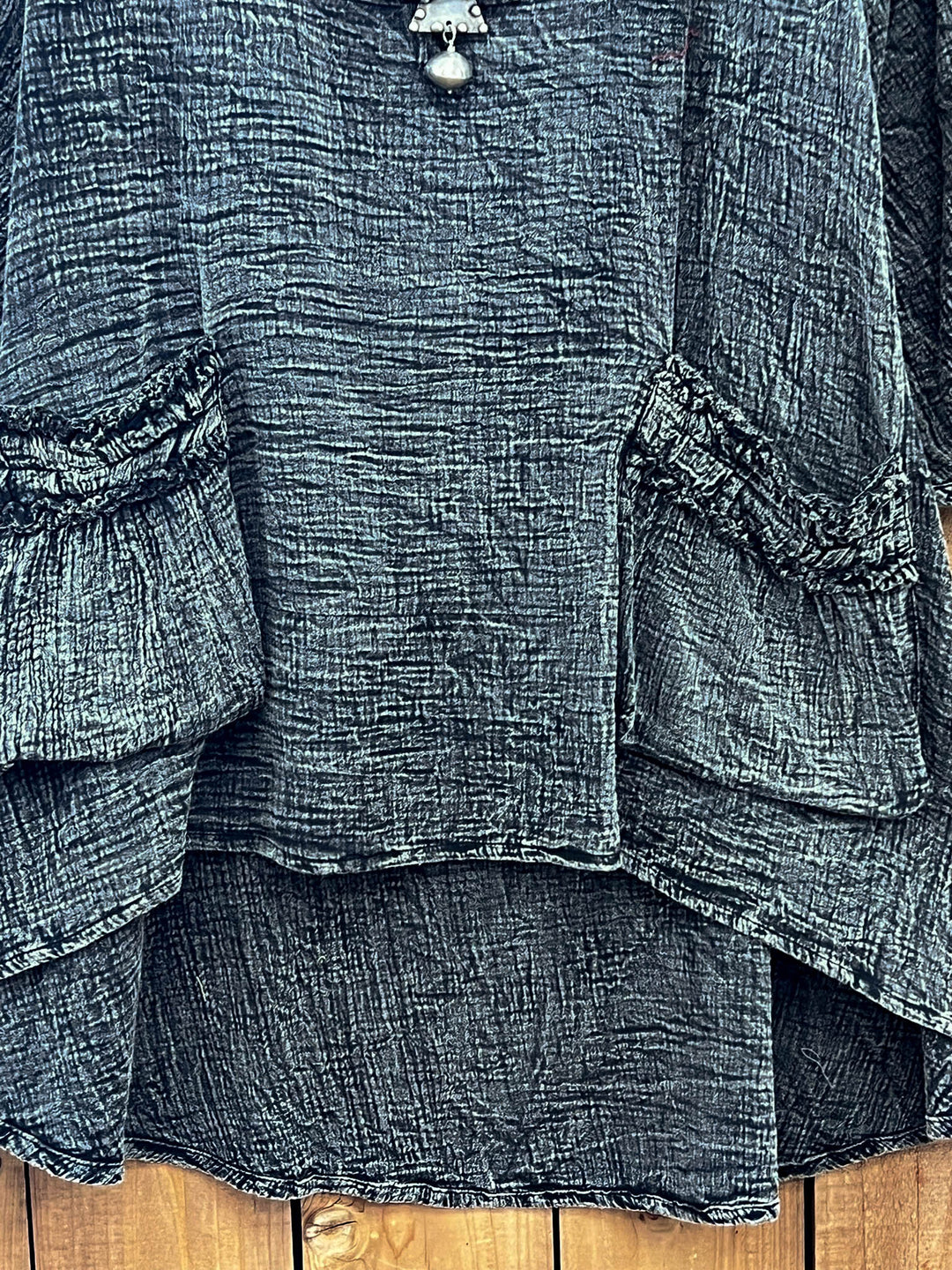 Stormy Skies 1OO% Cotton Tunic - Charcoal Stone