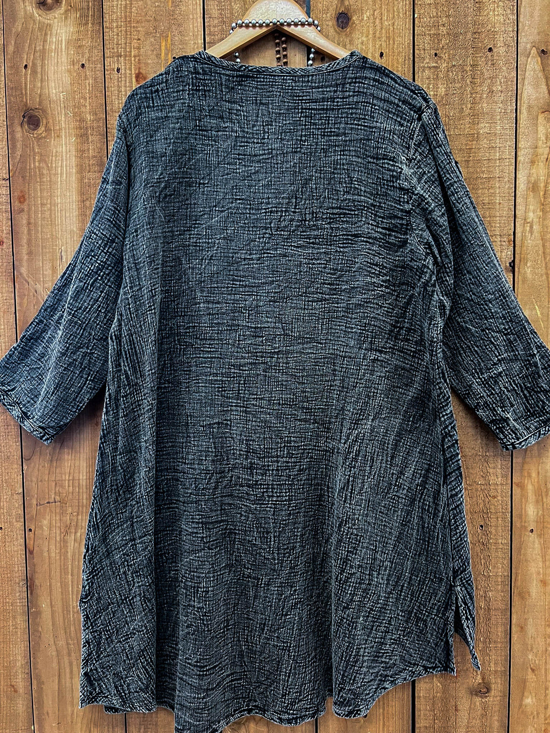Stormy Skies 1OO% Cotton Tunic - Charcoal Stone