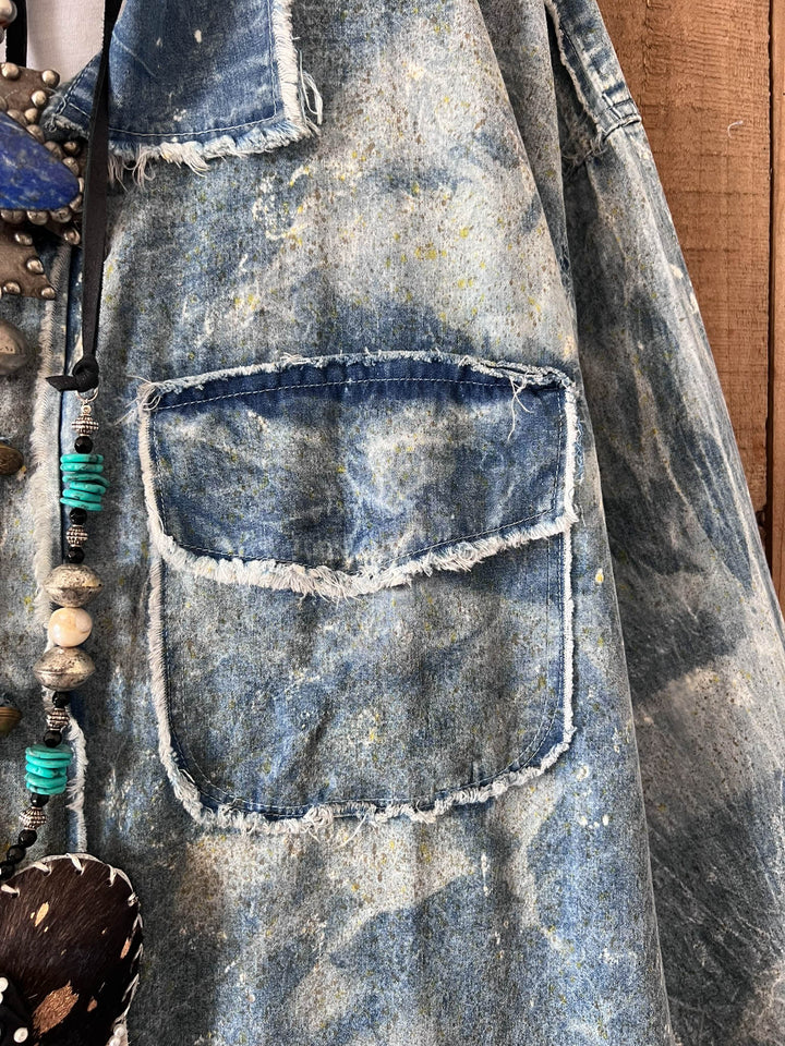 We Are the People Denim Oversized Shirt Jacket - 100% Cotton