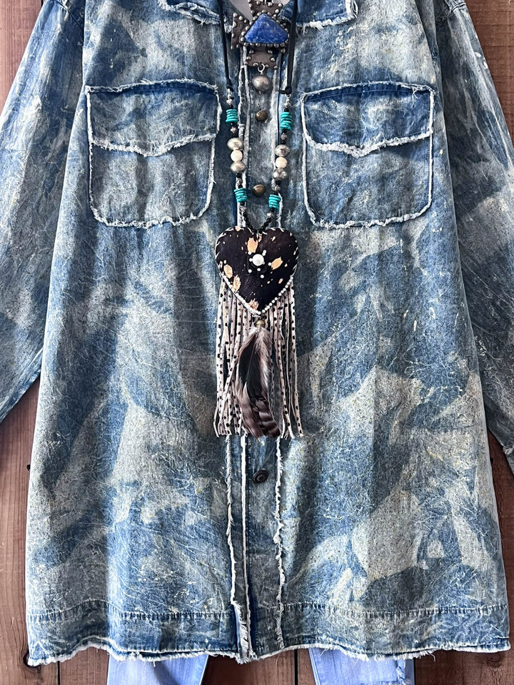 We Are the People Denim Oversized Shirt Jacket - 100% Cotton