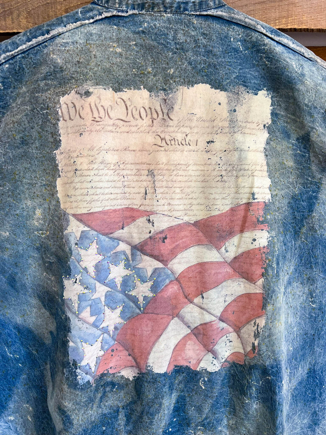 We Are the People Denim Oversized Shirt Jacket - 100% Cotton