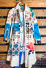 Boho Western Fab Embellished Lace Long Jacket in Multi-Color