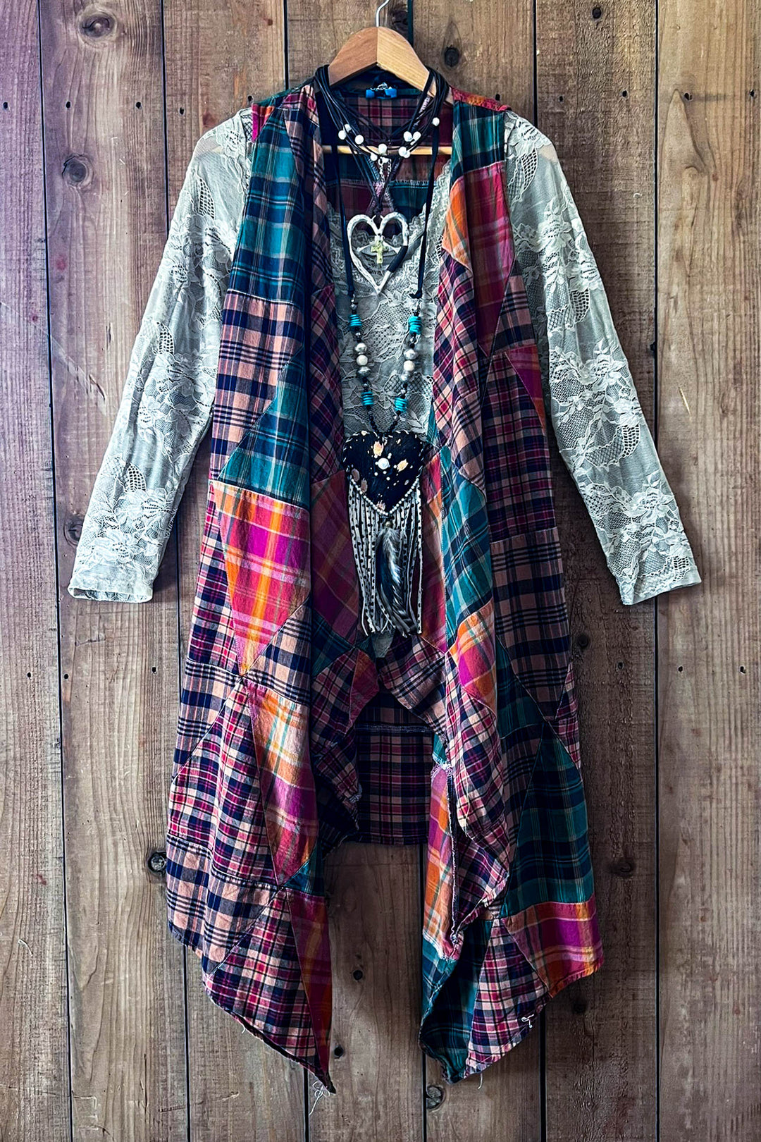 Rustic Canyon Patchwork Vest - 100% Cotton - Made in USA